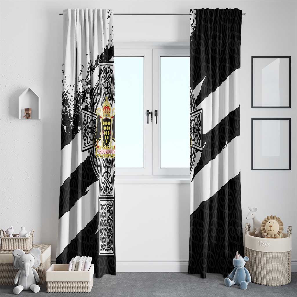 Cornwall Celtic Cross Window Curtain Coat Of Arms - Wonder Print Shop