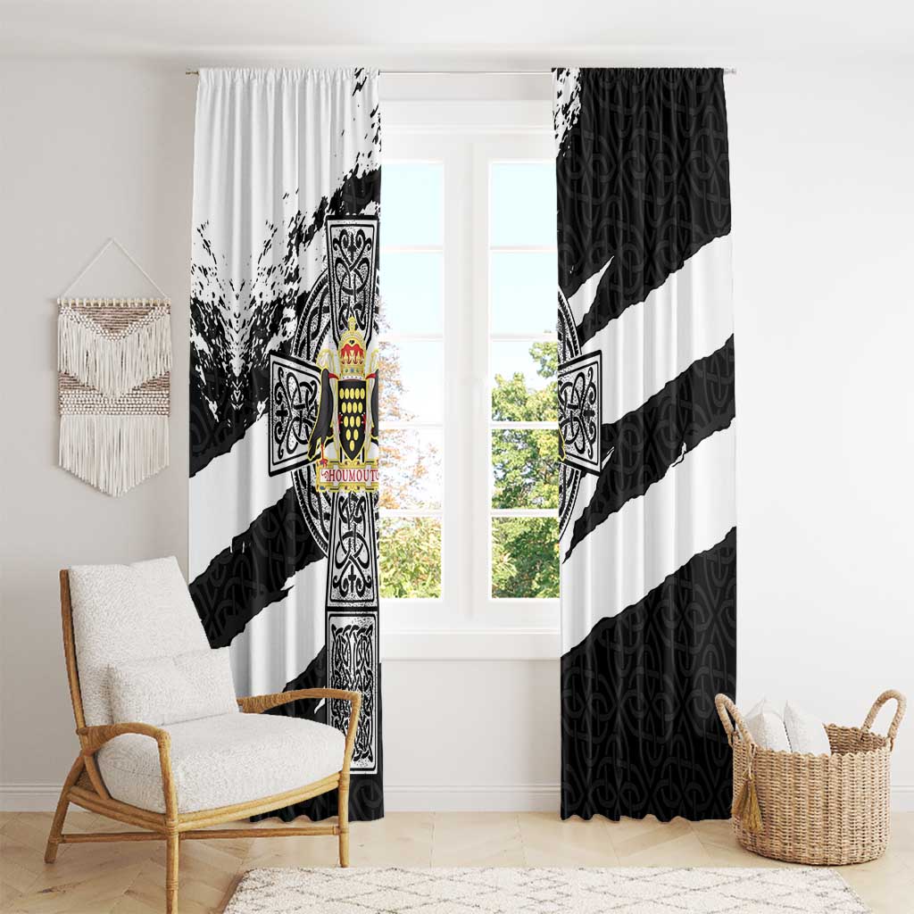 Cornwall Celtic Cross Window Curtain Coat Of Arms - Wonder Print Shop