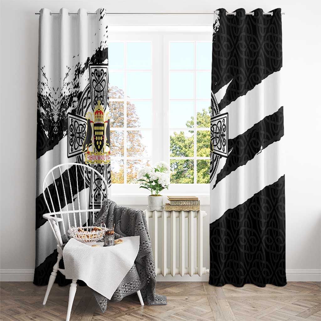 Cornwall Celtic Cross Window Curtain Coat Of Arms - Wonder Print Shop