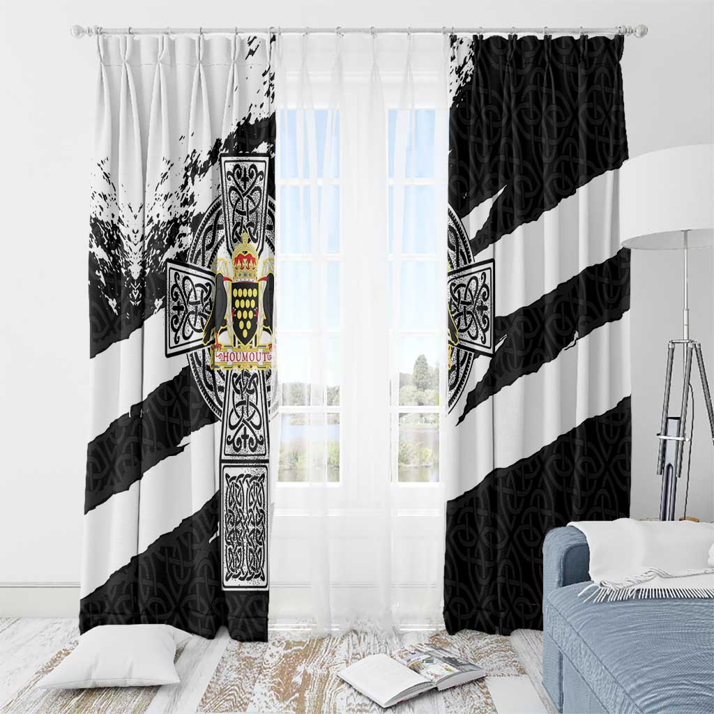 Cornwall Celtic Cross Window Curtain Coat Of Arms - Wonder Print Shop