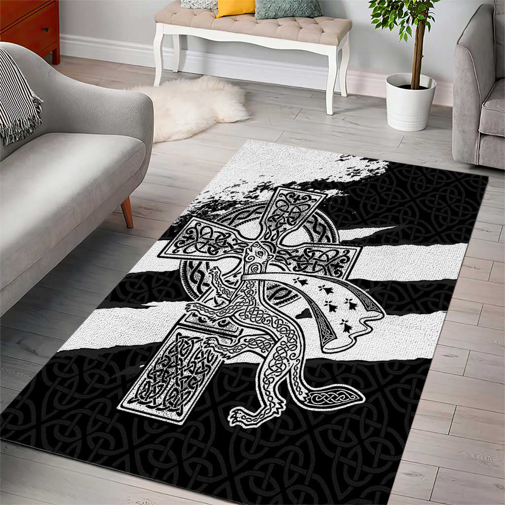 Brittany Celtic Cross Area Rug Celtic Pattern - Wonder Print Shop