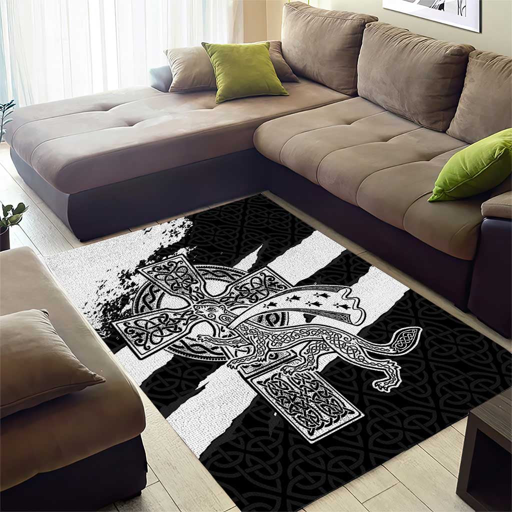 Brittany Celtic Cross Area Rug Celtic Pattern - Wonder Print Shop