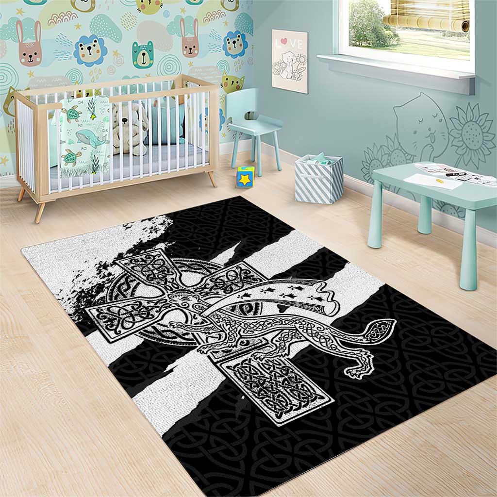 Brittany Celtic Cross Area Rug Celtic Pattern - Wonder Print Shop