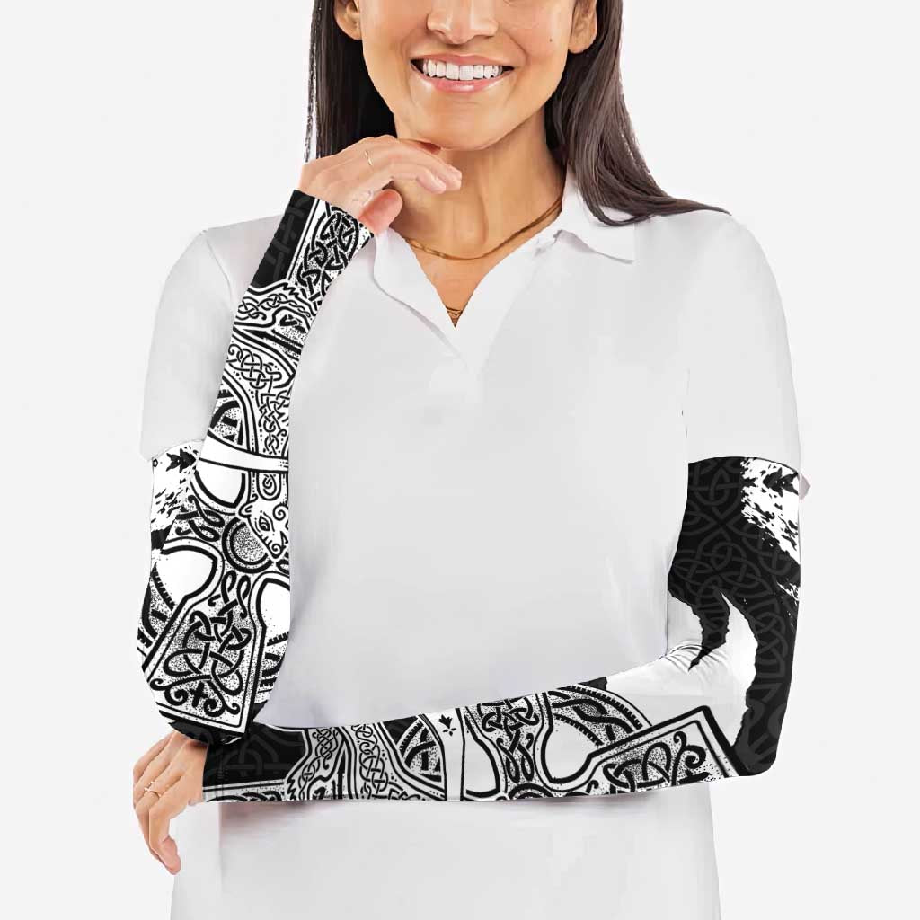 Brittany Celtic Cross Arm Sleeves Celtic Pattern - Wonder Print Shop
