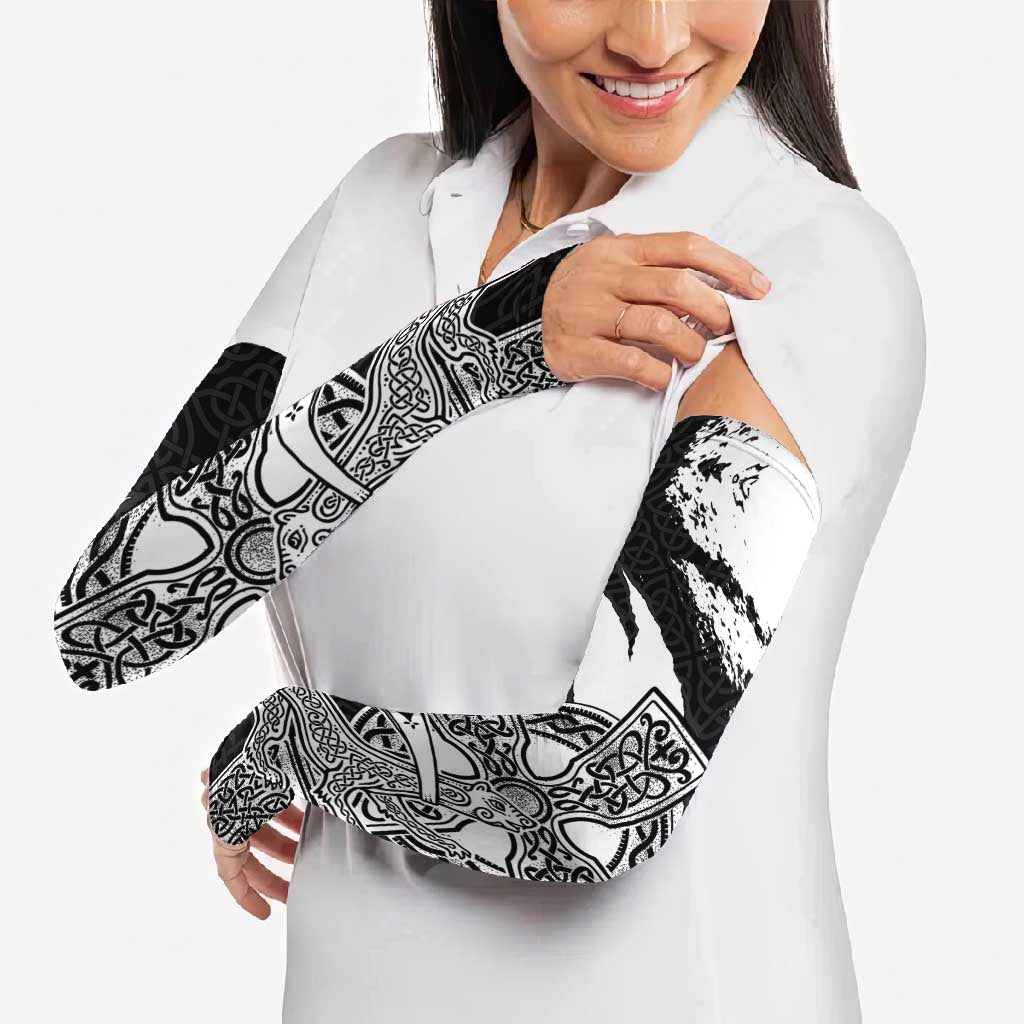 Brittany Celtic Cross Arm Sleeves Celtic Pattern - Wonder Print Shop