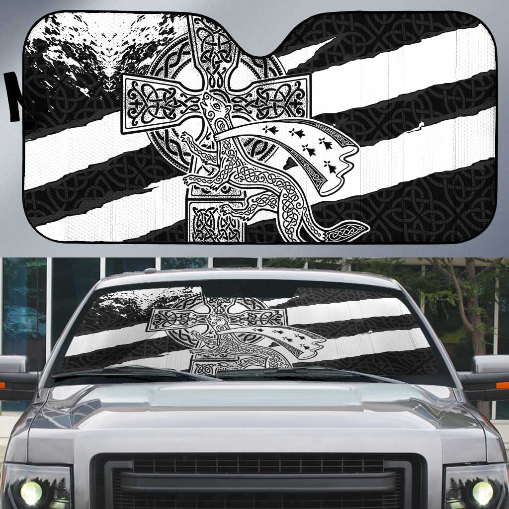 Brittany Celtic Cross Auto Sun Shade Celtic Pattern - Wonder Print Shop