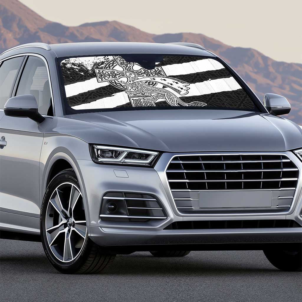 Brittany Celtic Cross Auto Sun Shade Celtic Pattern - Wonder Print Shop