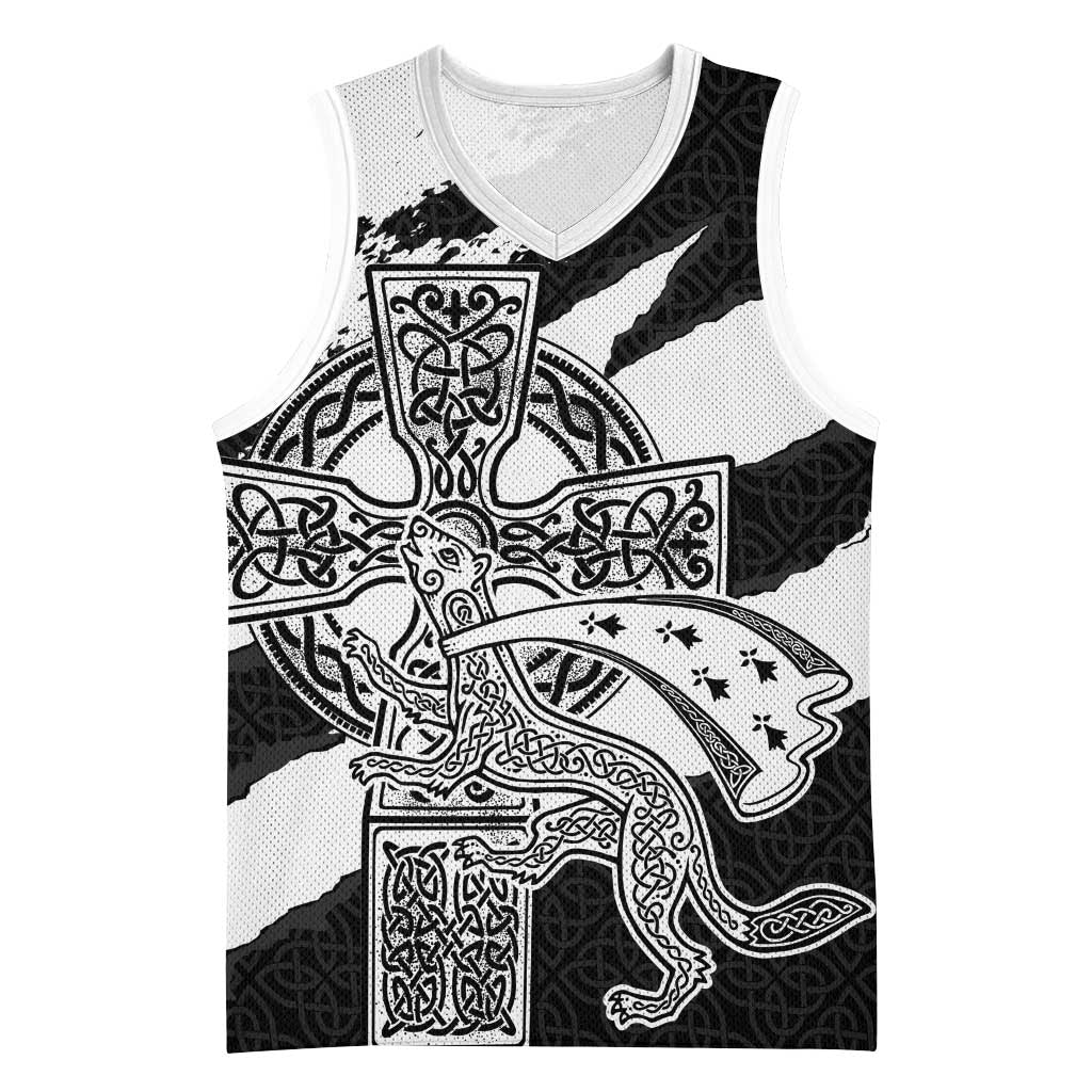Brittany Celtic Cross Basketball Jersey Celtic Pattern - Wonder Print Shop