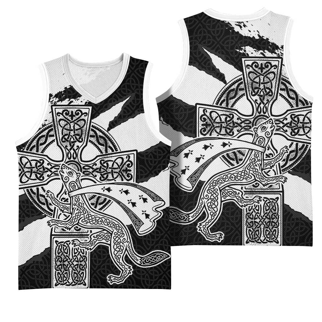 Brittany Celtic Cross Basketball Jersey Celtic Pattern - Wonder Print Shop