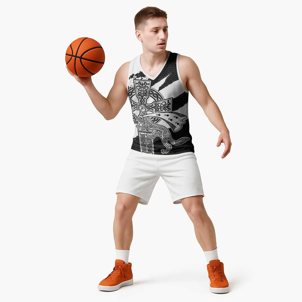 Brittany Celtic Cross Basketball Jersey Celtic Pattern - Wonder Print Shop
