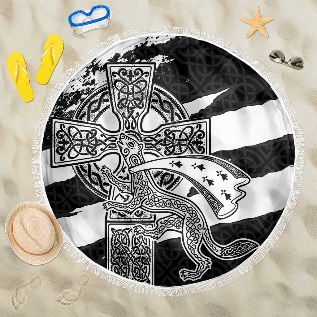 Brittany Celtic Cross Beach Blanket Celtic Pattern - Wonder Print Shop