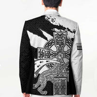 Brittany Celtic Cross Blazer Celtic Pattern - Wonder Print Shop