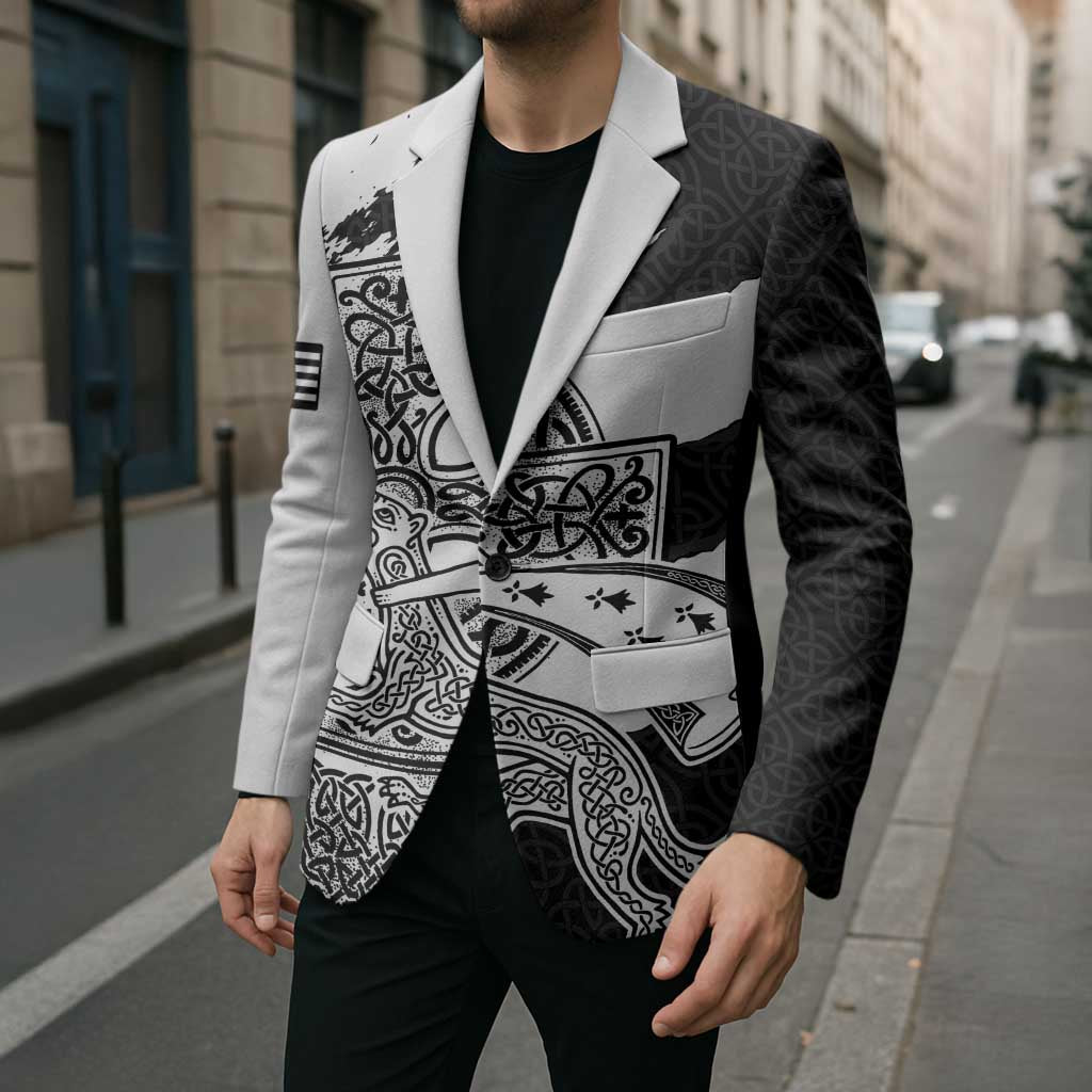 Brittany Celtic Cross Blazer Celtic Pattern - Wonder Print Shop