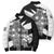Brittany Celtic Cross Bomber Puffer Jacket Celtic Pattern - Wonder Print Shop
