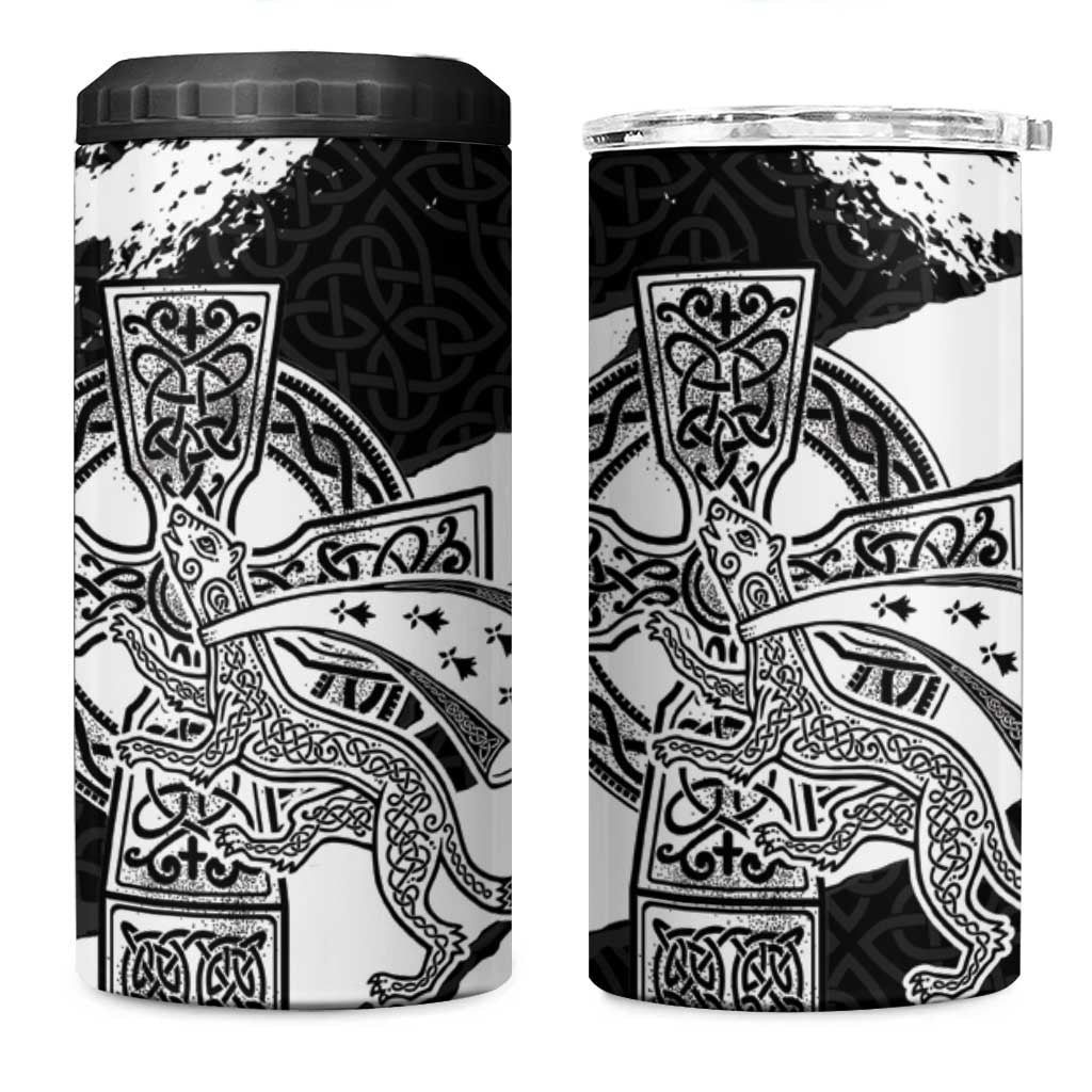 Brittany Celtic Cross 4 in 1 Can Cooler Tumbler Celtic Pattern - Wonder Print Shop