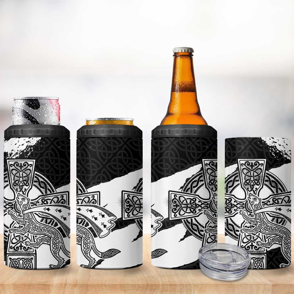 Brittany Celtic Cross 4 in 1 Can Cooler Tumbler Celtic Pattern - Wonder Print Shop