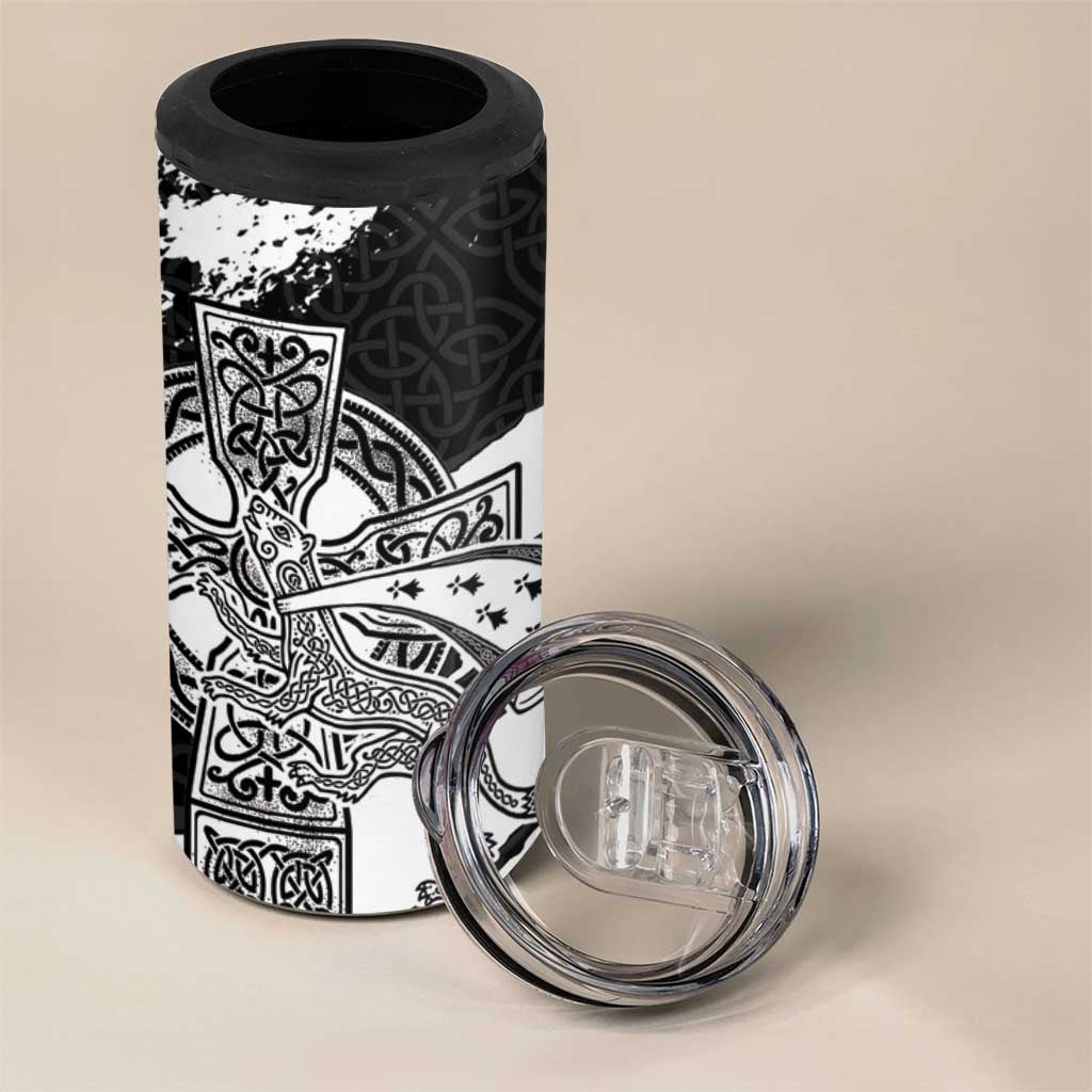 Brittany Celtic Cross 4 in 1 Can Cooler Tumbler Celtic Pattern - Wonder Print Shop
