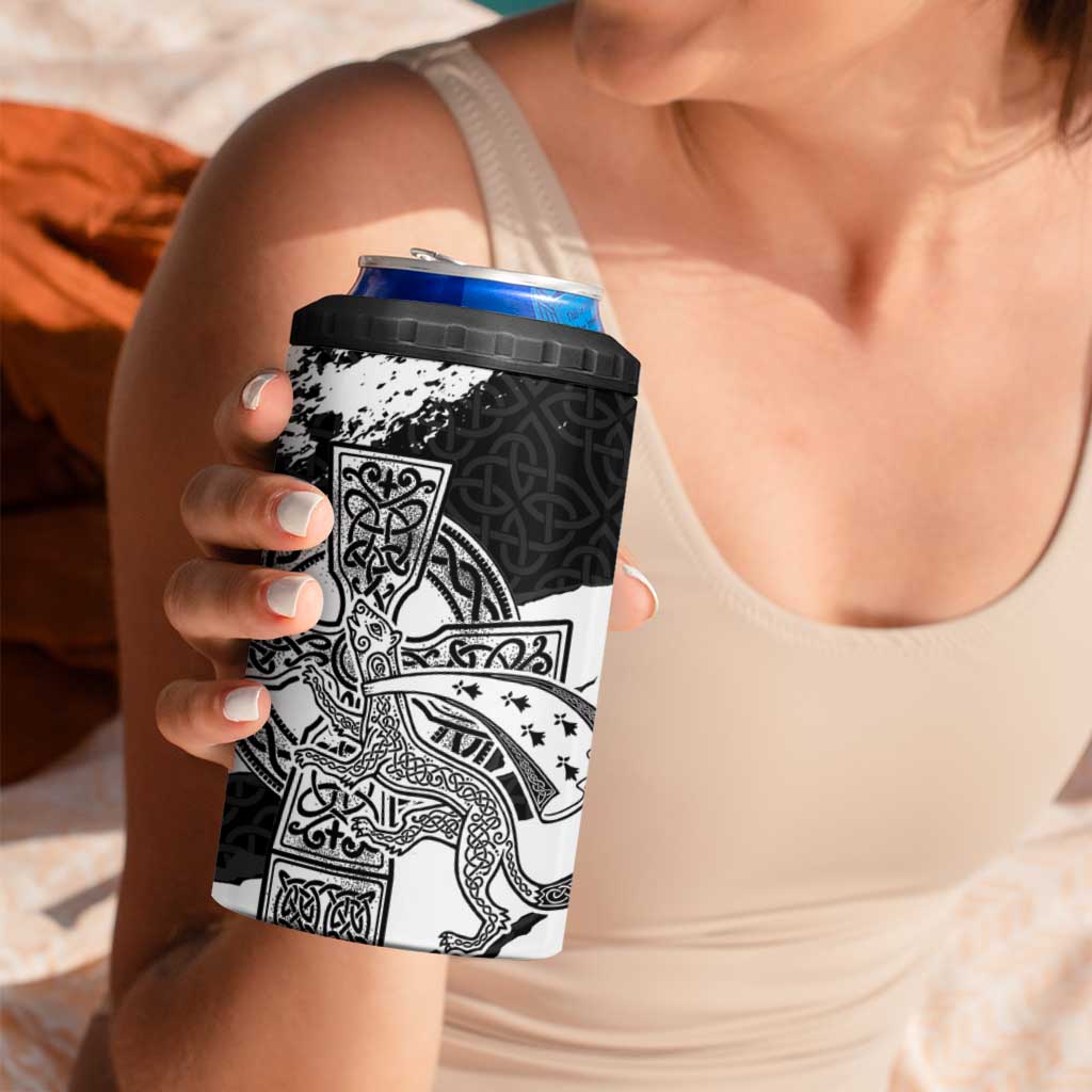 Brittany Celtic Cross 4 in 1 Can Cooler Tumbler Celtic Pattern - Wonder Print Shop