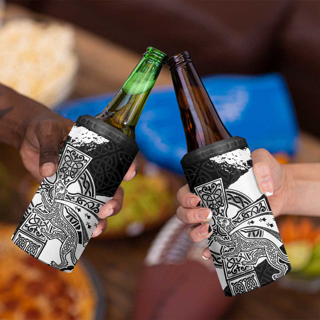 Brittany Celtic Cross 4 in 1 Can Cooler Tumbler Celtic Pattern - Wonder Print Shop