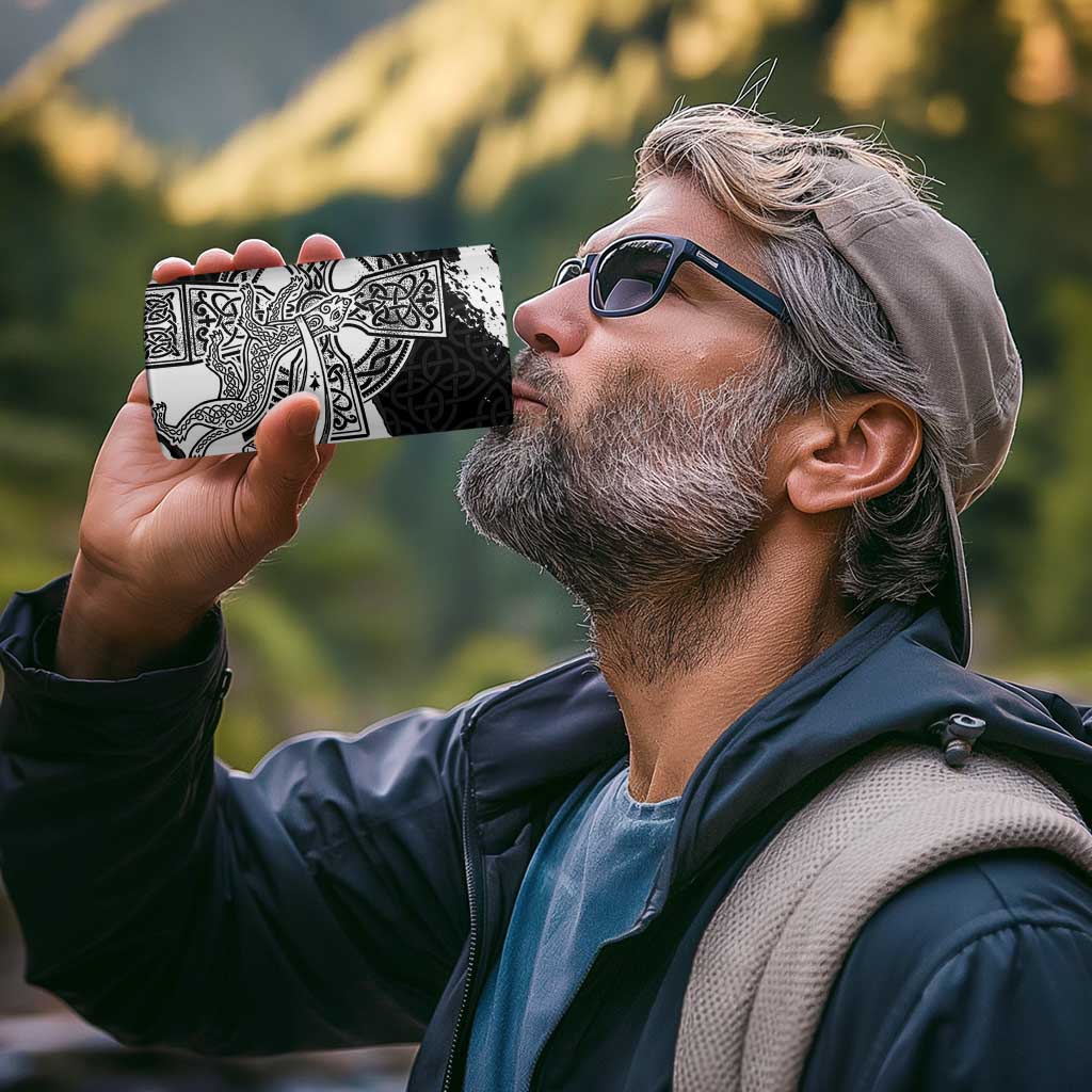 Brittany Celtic Cross 4 in 1 Can Cooler Tumbler Celtic Pattern - Wonder Print Shop