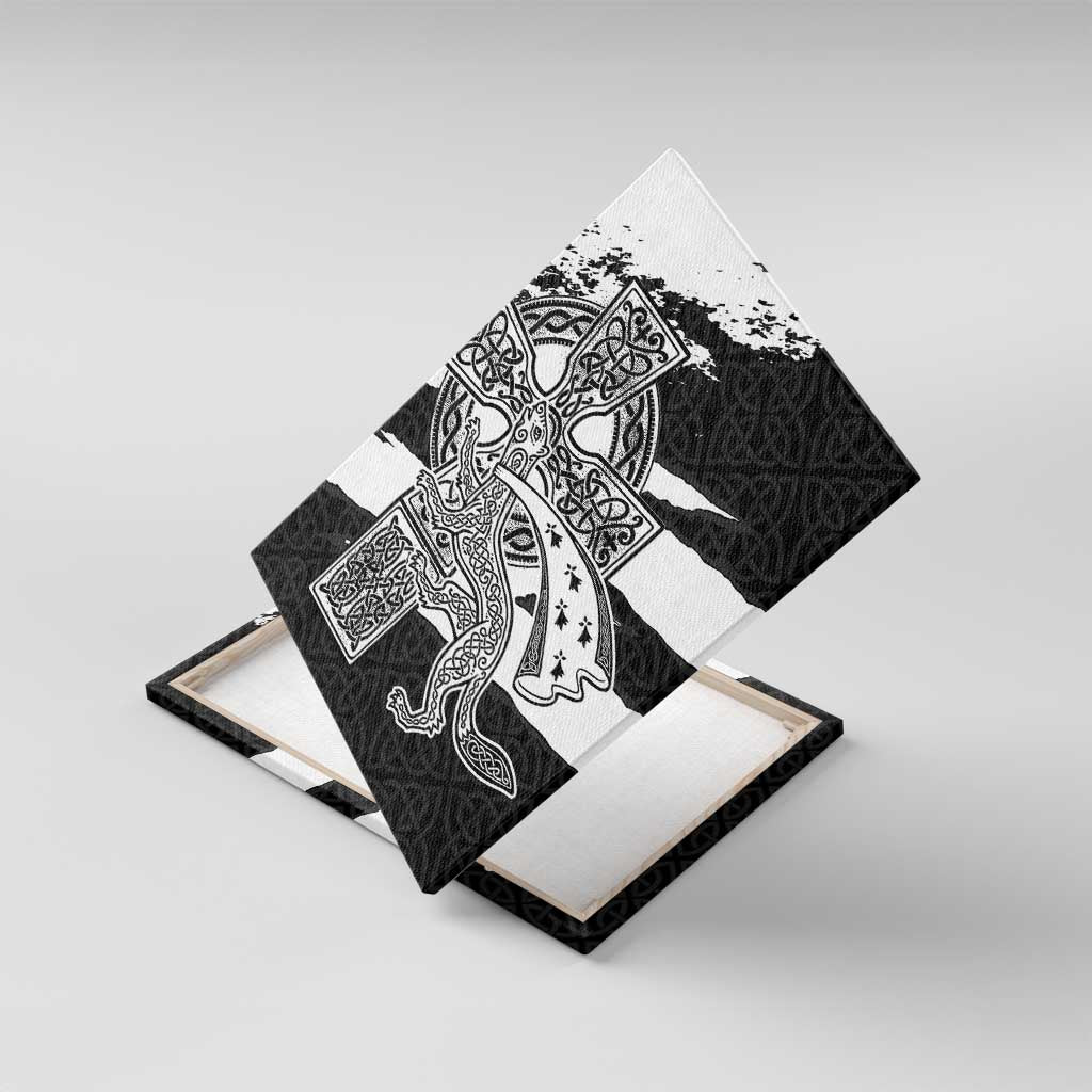 Brittany Celtic Cross Canvas Wall Art Celtic Pattern - Wonder Print Shop