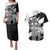 Brittany Celtic Cross Couples Matching Puletasi and Hawaiian Shirt Celtic Pattern - Wonder Print Shop