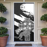 Brittany Celtic Cross Door Cover Celtic Pattern - Wonder Print Shop