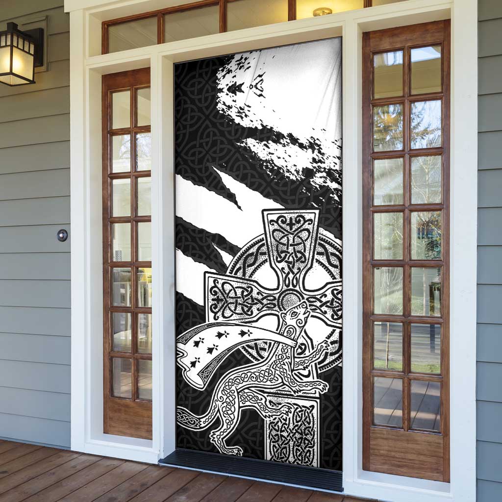 Brittany Celtic Cross Door Cover Celtic Pattern - Wonder Print Shop