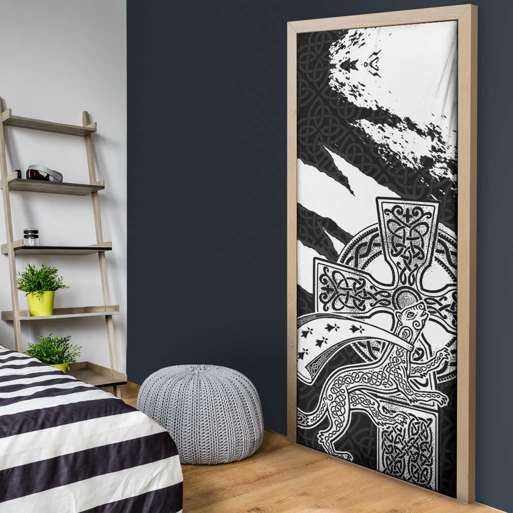 Brittany Celtic Cross Door Cover Celtic Pattern - Wonder Print Shop