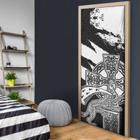 Brittany Celtic Cross Door Cover Celtic Pattern - Wonder Print Shop