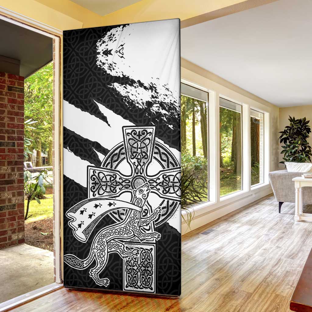 Brittany Celtic Cross Door Cover Celtic Pattern - Wonder Print Shop