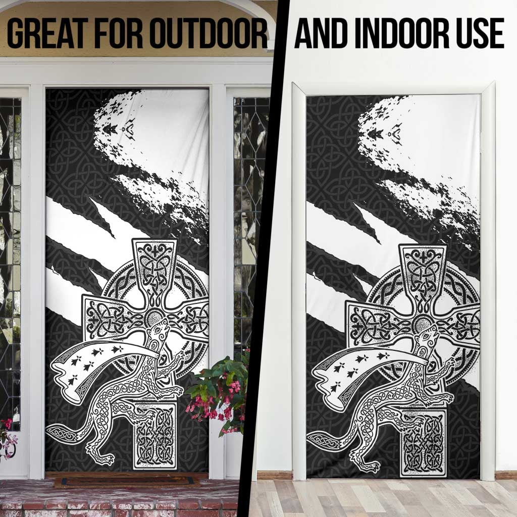 Brittany Celtic Cross Door Cover Celtic Pattern - Wonder Print Shop