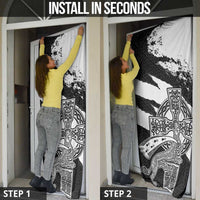 Brittany Celtic Cross Door Cover Celtic Pattern - Wonder Print Shop