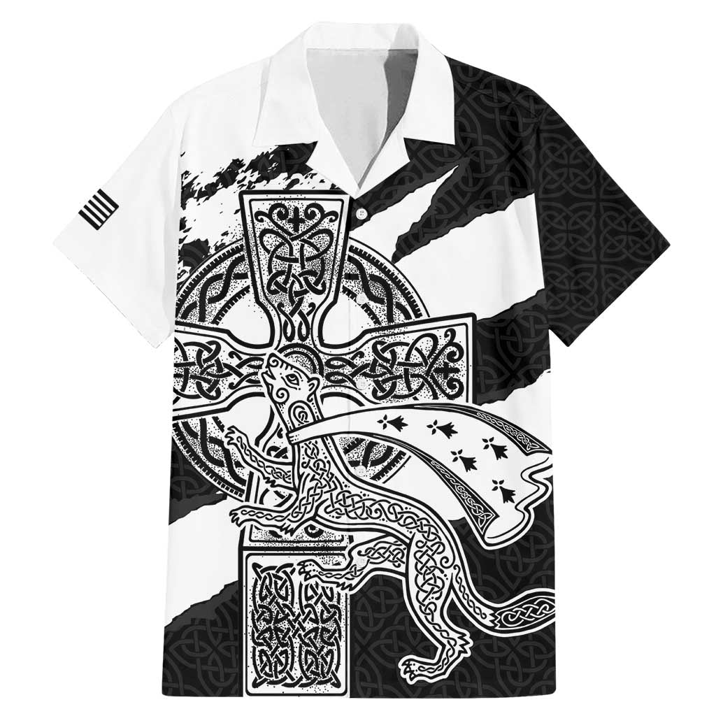 Brittany Celtic Cross Family Matching Mermaid Dress and Hawaiian Shirt Celtic Pattern - Wonder Print Shop