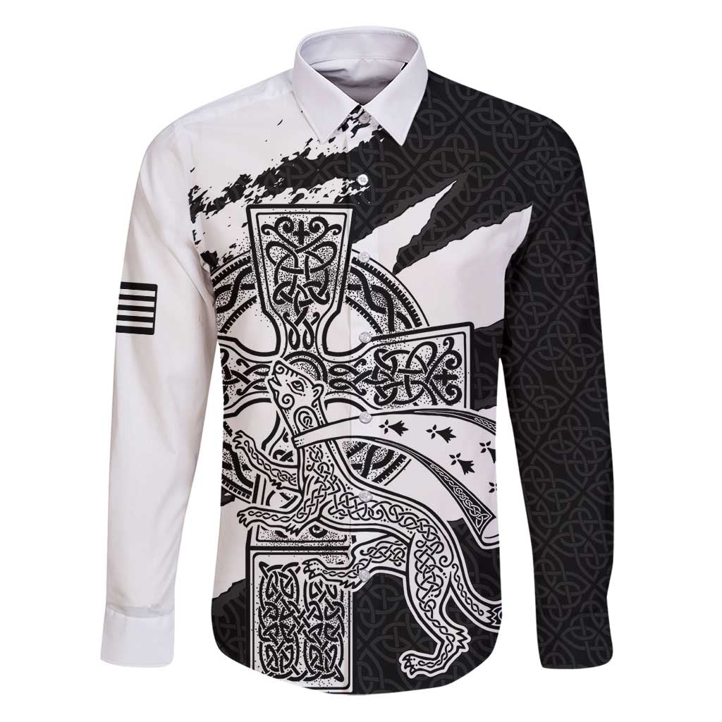 Brittany Celtic Cross Family Matching Puletasi and Hawaiian Shirt Celtic Pattern - Wonder Print Shop