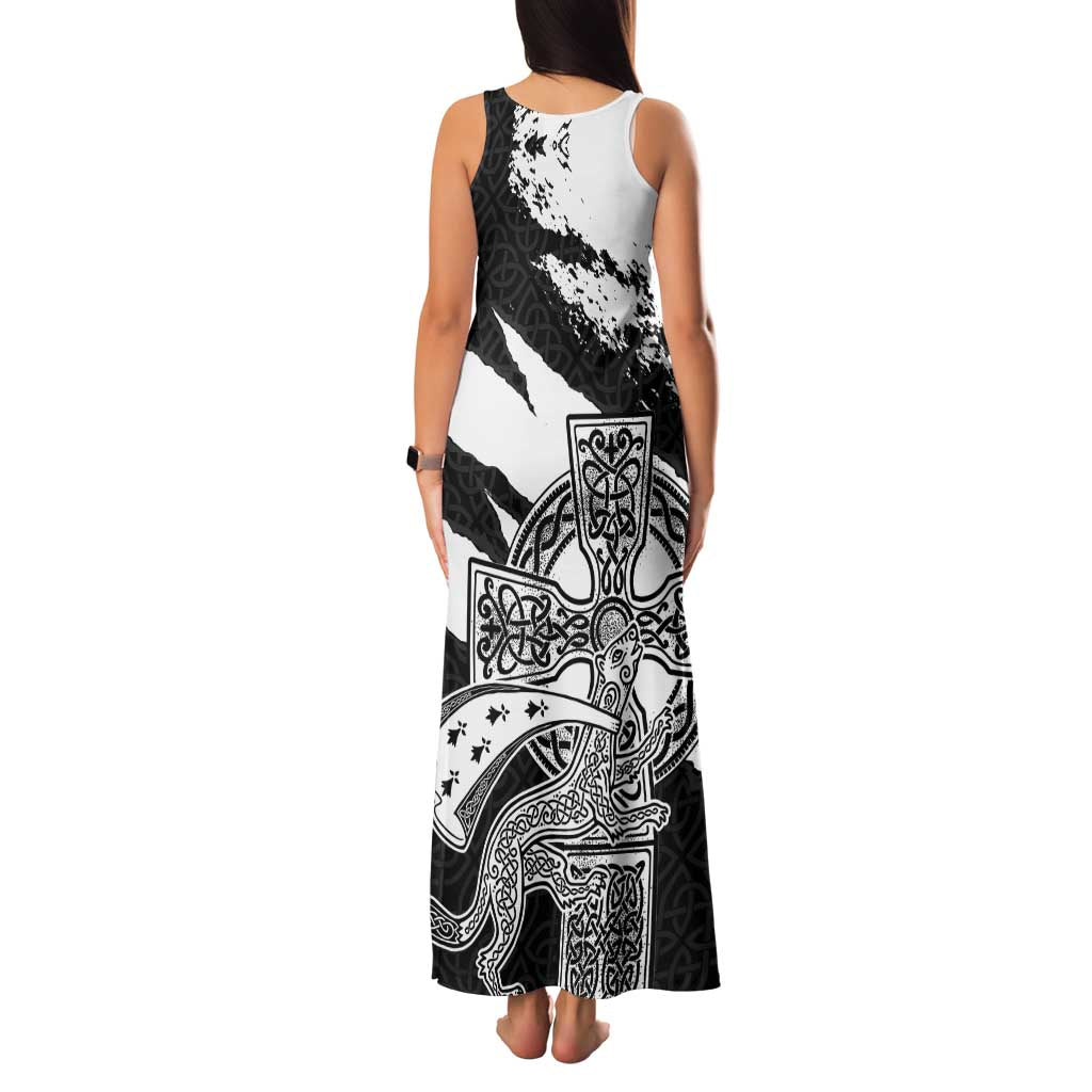Brittany Celtic Cross Family Matching Tank Maxi Dress and Hawaiian Shirt Celtic Pattern - Wonder Print Shop