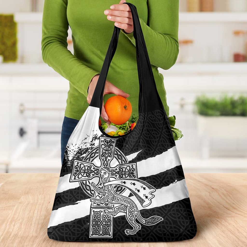 Brittany Celtic Cross Grocery Bag Celtic Pattern - Wonder Print Shop