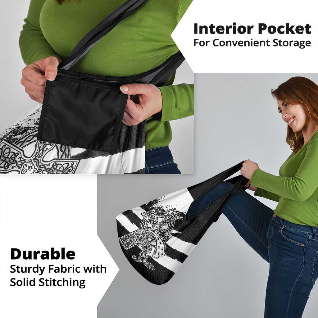 Brittany Celtic Cross Grocery Bag Celtic Pattern - Wonder Print Shop