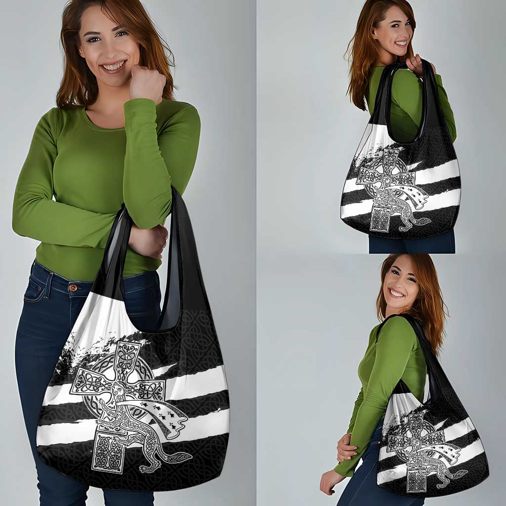 Brittany Celtic Cross Grocery Bag Celtic Pattern - Wonder Print Shop