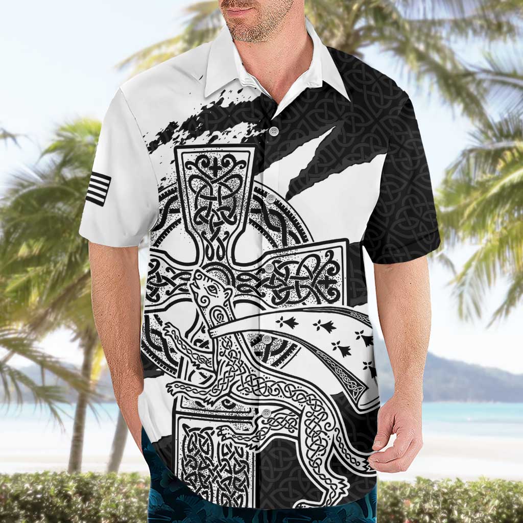 Brittany Celtic Cross Hawaiian Shirt Celtic Pattern - Wonder Print Shop