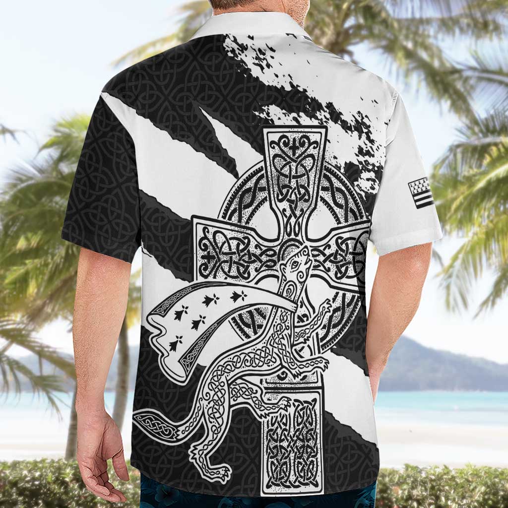 Brittany Celtic Cross Hawaiian Shirt Celtic Pattern - Wonder Print Shop