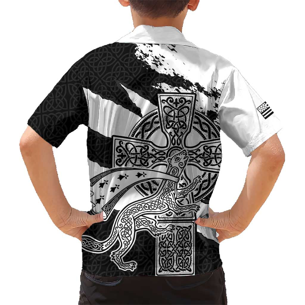 Brittany Celtic Cross Hawaiian Shirt Celtic Pattern - Wonder Print Shop