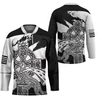 Brittany Celtic Cross Hockey Jersey Celtic Pattern - Wonder Print Shop