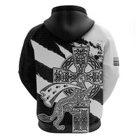 Brittany Celtic Cross Hoodie Celtic Pattern - Wonder Print Shop