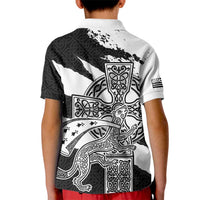Brittany Celtic Cross Kid Polo Shirt Celtic Pattern - Wonder Print Shop