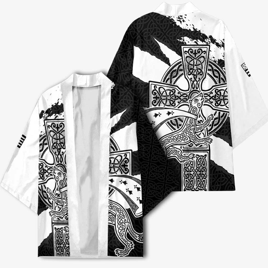 Brittany Celtic Cross Kimono Celtic Pattern - Wonder Print Shop