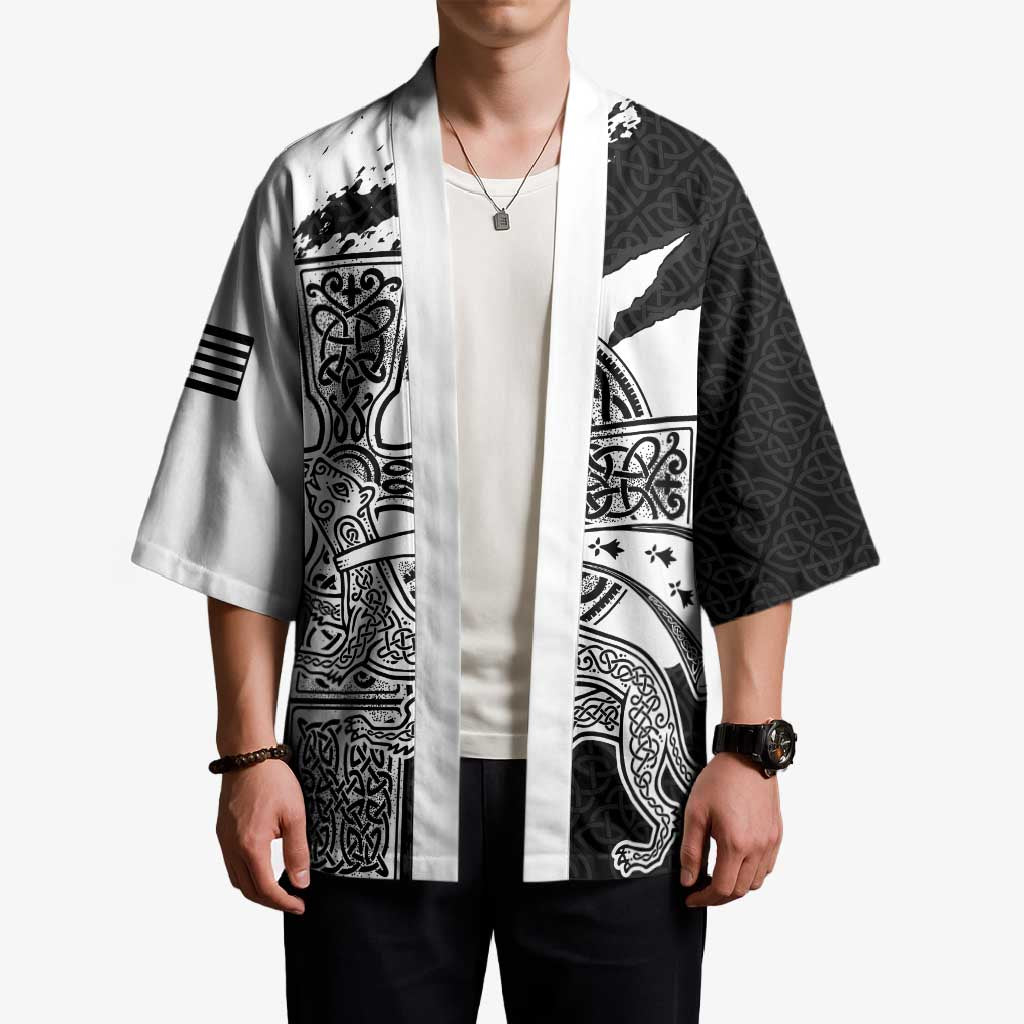 Brittany Celtic Cross Kimono Celtic Pattern - Wonder Print Shop