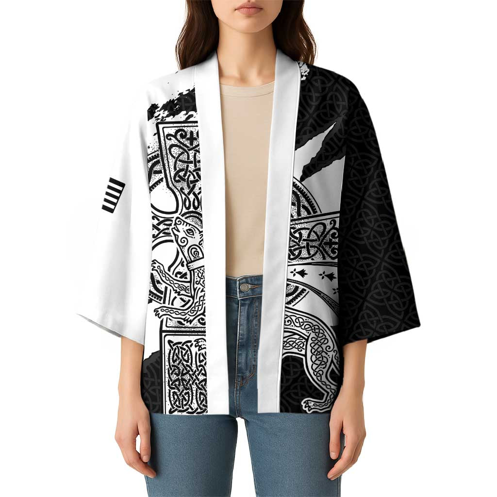 Brittany Celtic Cross Kimono Celtic Pattern - Wonder Print Shop