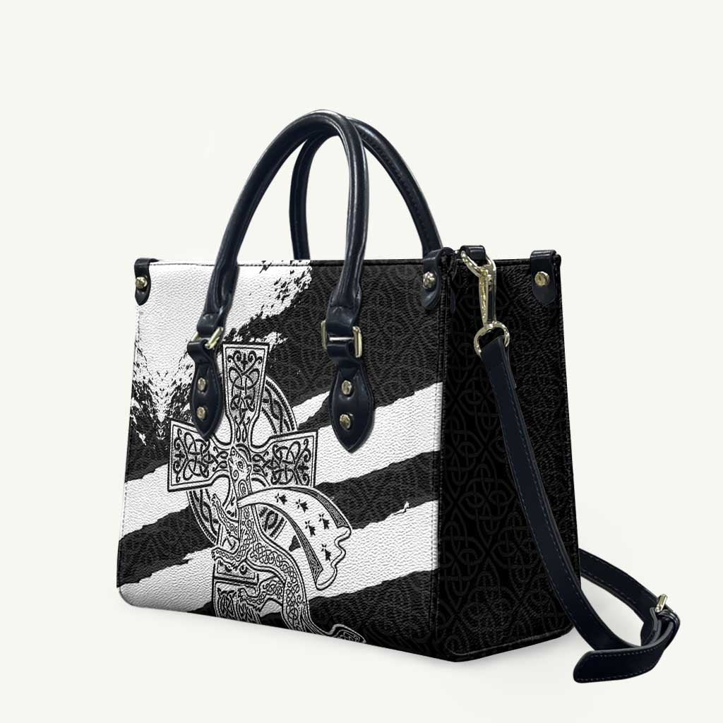 Brittany Celtic Cross Leather Bag Celtic Pattern - Wonder Print Shop