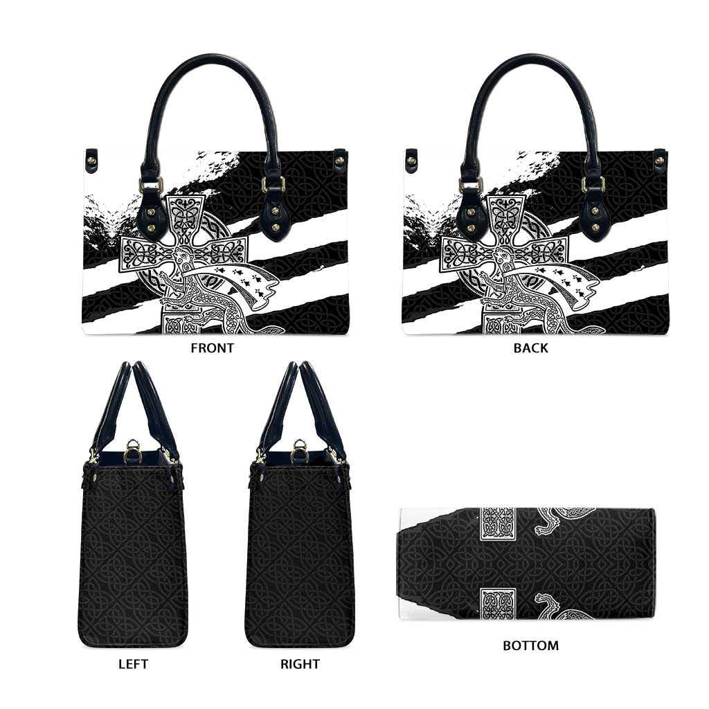 Brittany Celtic Cross Leather Bag Celtic Pattern - Wonder Print Shop
